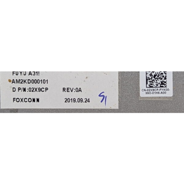 Крышка DDR, HDD, WI-FI 02X9CP, AM2KD000101, Dell Inspiron 14 7490