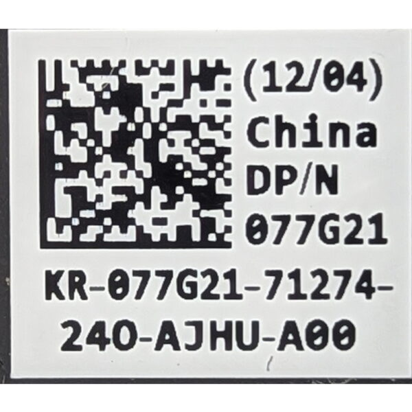 Аккумулятор 077G21, Y9N00, Dell XPS L321X, СОСТОЯНИЕ НЕ ИЗВЕСТНО, ПРОДАЕТСЯ КАК ЗАГЛУШКА!