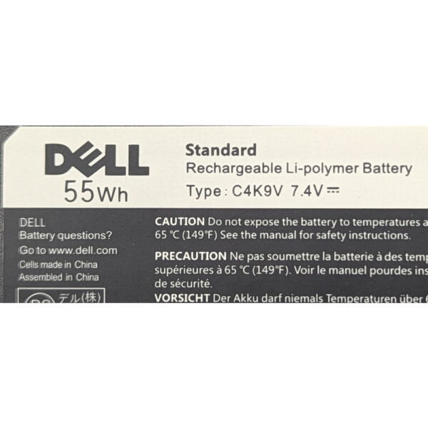 Аккумулятор C4K9V, Y9N00, Dell XPS 13 L321X, 7.4V, 47Wh, СОСТОЯНИЕ НЕ ИЗВЕСТНО, ПРОДАЕТСЯ КАК ЗАГЛУШКА!
