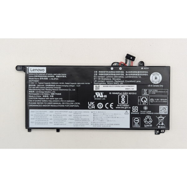 Аккумулятор L19L3PDA, Lenovo ThinkBook 14 G2 ARE, 14 G2 ITL, 14 G3 ACL, 14 G3 ITL, 15 G2 ARE, 15 G2 ITL, 15 G3 ACL, 15 G3 ITL, СОСТОЯНИЕ НЕ ИЗВЕСТНО, ПРОДАЕТСЯ КАК ЗАГЛУШКА!