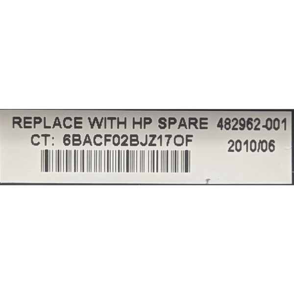 Аккумулятор 482962-001, HSTNN-IB69, HP Compaq 8440p, 6530b, 6535b, 6730b, 6735b, EliteBook 6930p, 8440w, Probook 6440b, 6445b, 6450b, 6460b, 6470b, 6540b, 6550b, 6560b, 6570b, 47Wh, 11.1V, СОСТОЯНИЕ НЕ ИЗВЕСТНО, ПРОДАЕТСЯ КАК ЗАГЛУШКА!