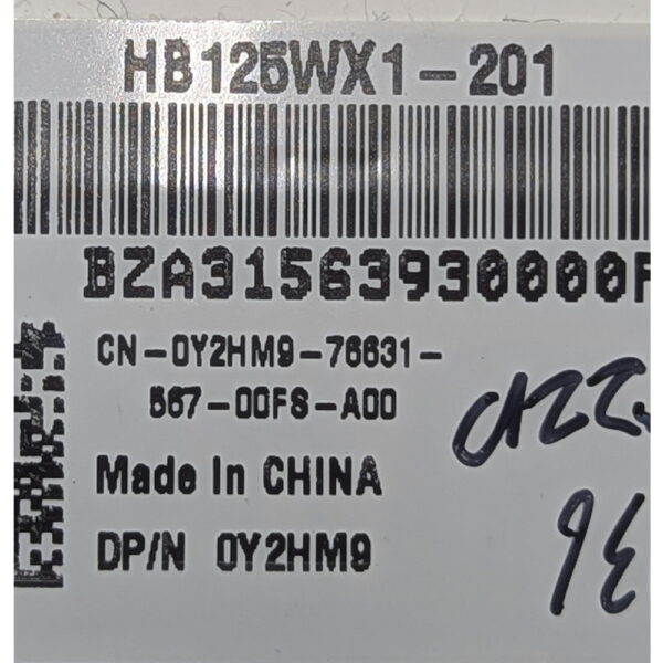 Матрица HB125WX1-201, 0Y2HM9, BOE-Hydis, Dell Latitude E5250, 12.5, 1366 x 768, LED, WXGA HD, 30 Pins