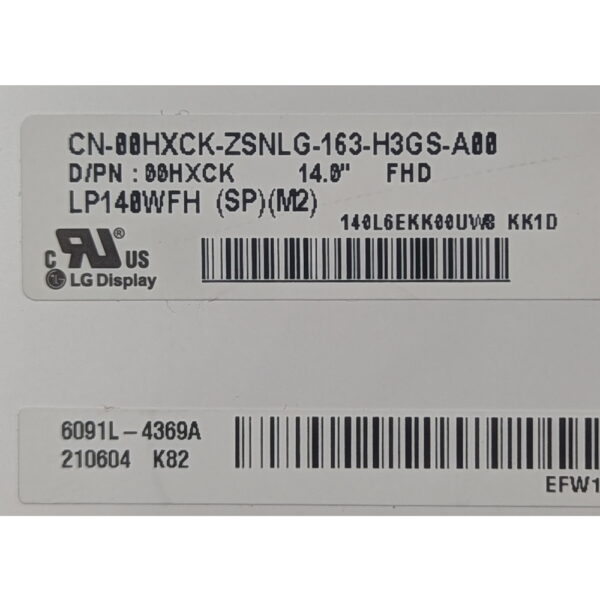 Матрица LP140WFH(SP)(M2), 00HXCK, LG-Philips, Dell Latitude 5430, 14.0, 1920 x 1080, LED, DIODE, Full HD