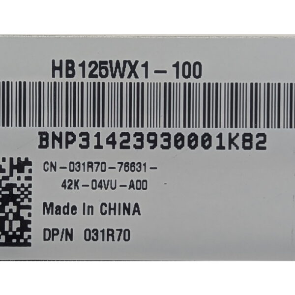 Матрица HB125WX1-100, 031R70, BOE-Hydis, Dell Latitude E5250, E7240, E7250, 12.5", WXGA HD, 1366 x 768, LED, DIODE, 30 Pins
