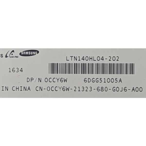 Матрица LTN140HL04-202, 0CCY6W, Samsung, Dell Latitude E7470, 14.0, Full HD, 1920 x 1080, LED, DIODE, 30 Pins