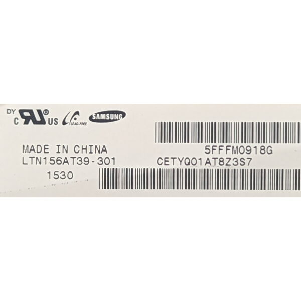 Матрица LTN156AT39-301, LTN156AT35-H01, Samsung, 15.6, WXGA HD, 1366 x 768, LED, DIODE, 40 Pins