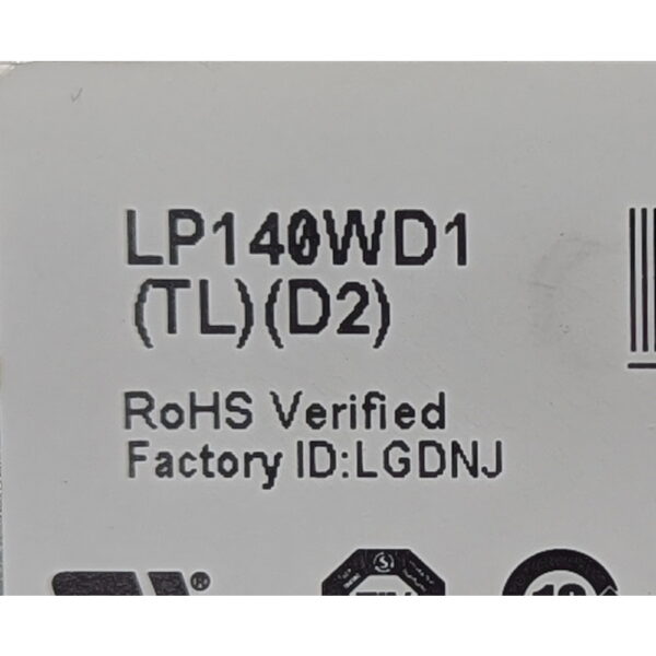Матрица LP140WD1(TL)(D2), LG, 14.0, 1680 x 945, LED, DIODE, 40 Pins, WXGA++