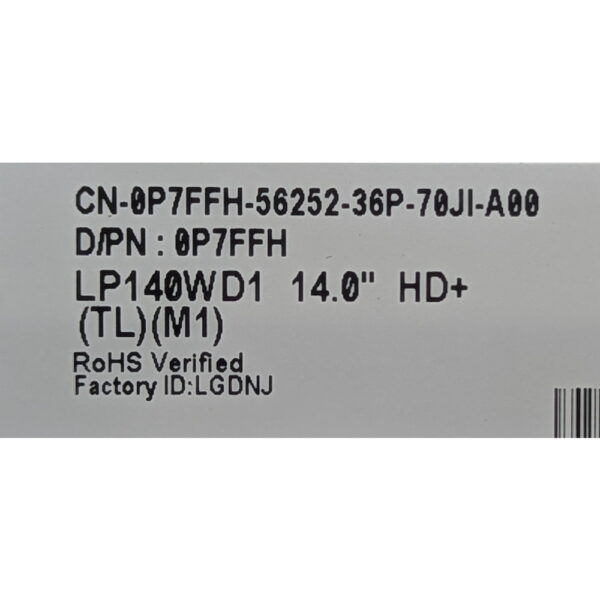 Матрица LP140WD1(TL)(M1), 0P7FFH, LG, Dell Latitude E6430, 14.0, WXGA++, 1680 x 945, LED, DIODE, 40 Pins