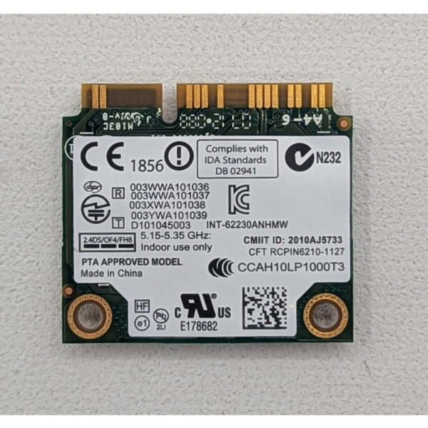 Wi-Fi модуль 0XXG96, 62230ANHMW, Intel, Dell XPS 13 L321X