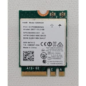 Wi-Fi модуль 843550-001, 8260NGW, Intel, HP Spectre Pro X360 G2