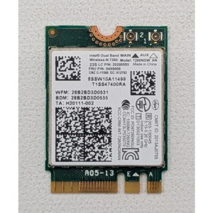 Wi-Fi модуль 04X6008, 20200553, 7260NGW, Intel, Lenovo Thinkpad T440, X240, T440P