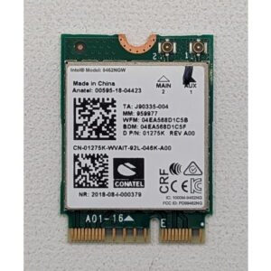 Wi-Fi модуль 01275K, 9462NGW, Intel, Dell G3 15 3590, G3 3579, G5 15 5590