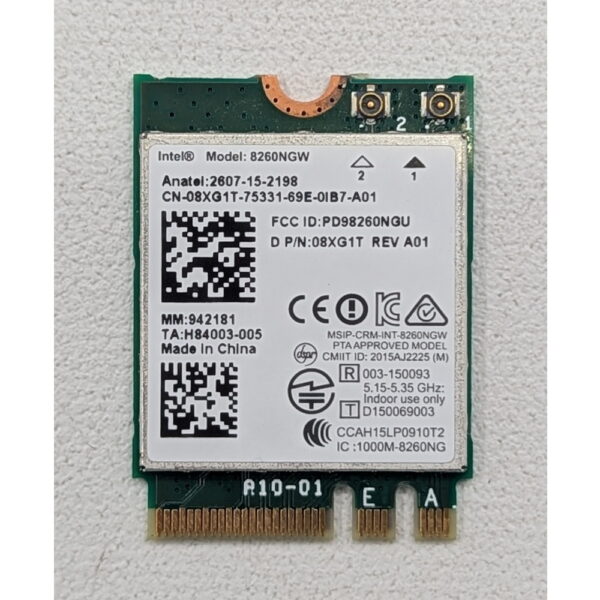 Wi-Fi модуль 08XG1T, 8260NGW, Intel, Dell Precision 7710, 7510, 3510, 5510