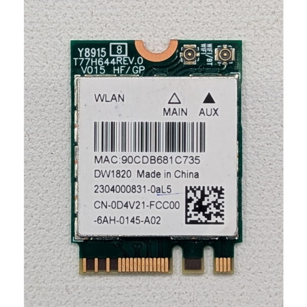 Wi-Fi модуль 0D4V21, QCNFA344A, Intel, Dell Precision 5510, 5520, 3520, 3510, 7720, 7730, Latitude E5570, E7270, E7470