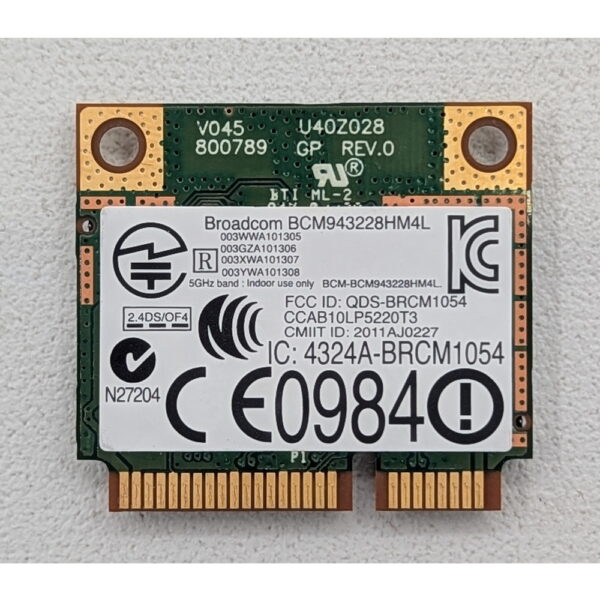 Wi-Fi модуль 01JKGC, , BCM943228HM4L, Broadcom, Dell Optiplex 3010 7010 9010 E6510 E6410