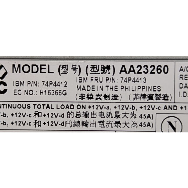 Корзина для блоков питания 74P4412, 74P4413, AA23260, Astec, IBM eSeries X346