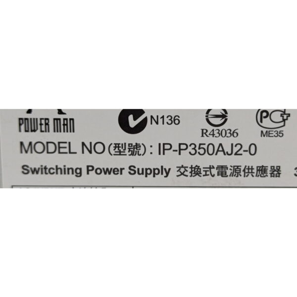 Блок питания IP-P350AJ2-0, Power Man, 350 Вт, ATX