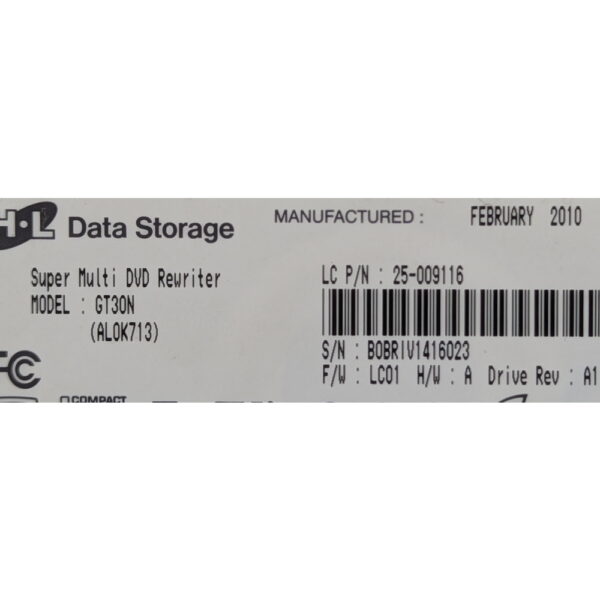 Привод DVD-RW 25-009116, GT30N, Hitachi, LG