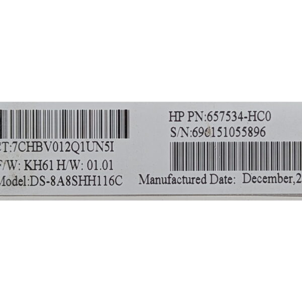 Привод DVD-RW 643911-001, DS-8A8SH, 657534-HC0, HP