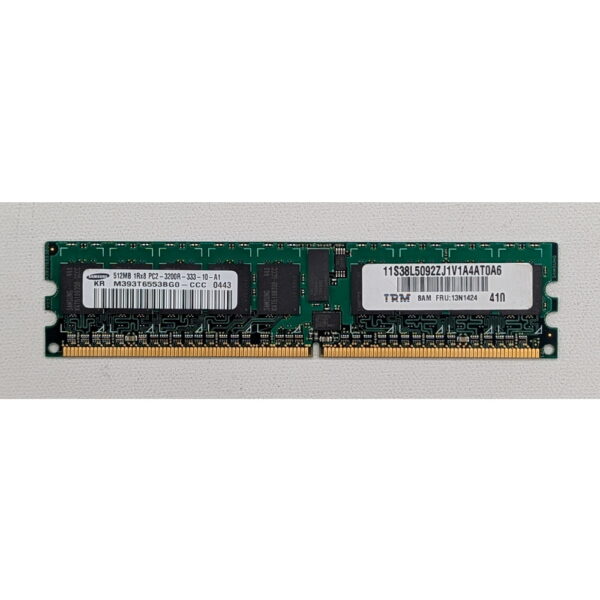 Модуль памяти M393T6553BG0-CCC, 13N1424, 38L5092, Samsung, DDR2, 512Mb, 3200R, ECC