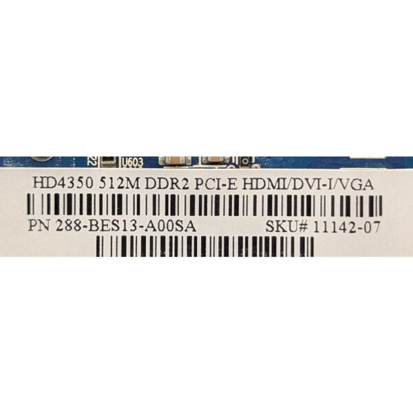 Видеокарта 11142-07, 288-BES13-A00SA, AMD Radeon HD 4350, 512 Мб, GDDR2
