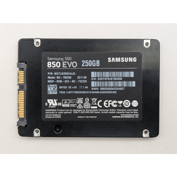 SSD диск MZ7LN250HAJQ, MZ-75E250, Samsung, 250 Гб, SATA, 2.5
