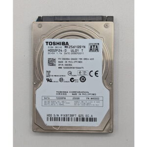 Жесткий диск 0GD3G4, MK2561GSYN, Dell, Toshiba, 250 Гб, SATA, 2.5