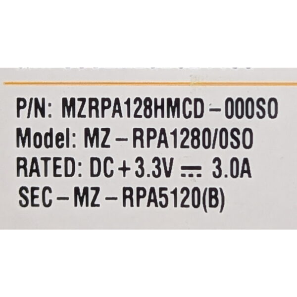 SSD диск MZRPA128HMCD-000S0, MZ-RPA1280/0S0, Samsung, 128 Гб, 1.8