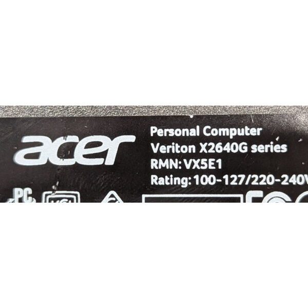Корпус Acer Veriton X2640G SFF, без БП