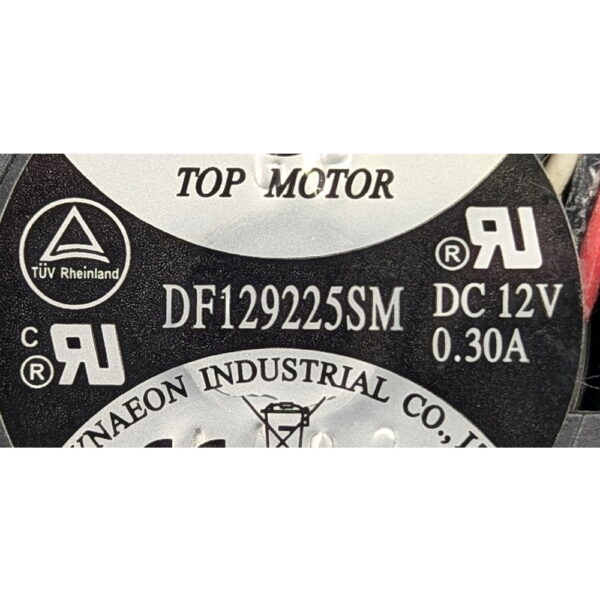 Вентилятор DF129225SM, Top Motor, 92x25мм, 12V, 0.3A
