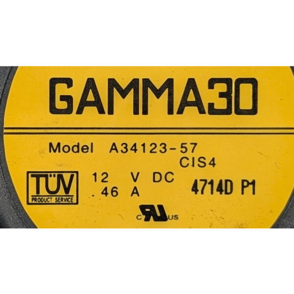 Вентилятор A34124-57, PBT-GF30-FR, GAMMA, 12VDC, 0.65A