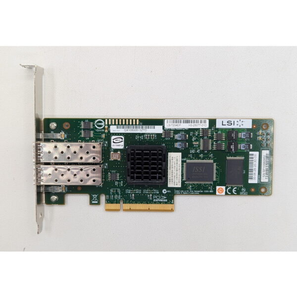 Контроллер Fibre Channel LSI7204EP, H3-25077-01D, LSI, 2 x 4 Гбит/сек, PCIe, HBA
