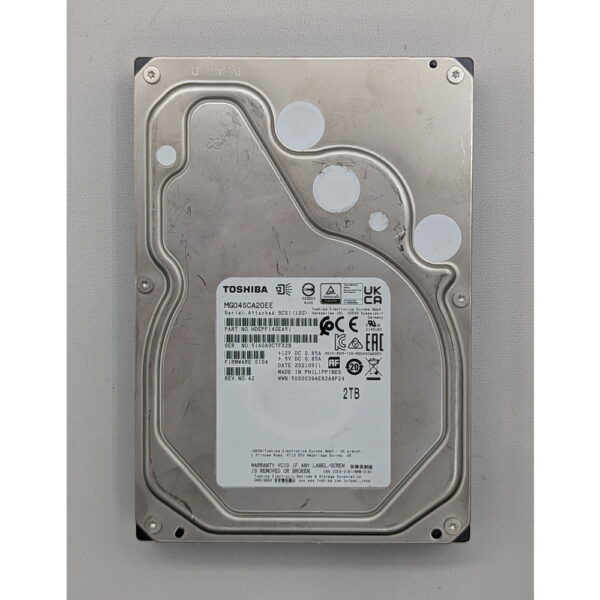 Жесткий диск HDEPF14GEA51, MG04SСА20ЕЕ, Тoshibа, 2 Тб, SAS, 3.5