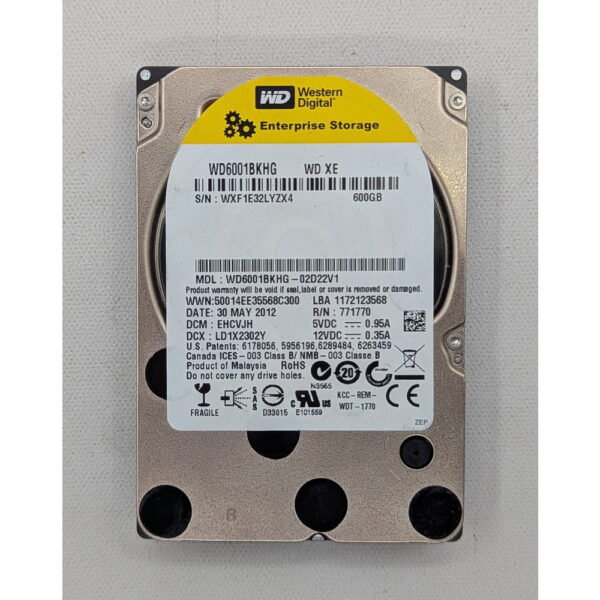 Жесткий диск WD6001BKHG, WD, SAS, 600 Гб, 2.5