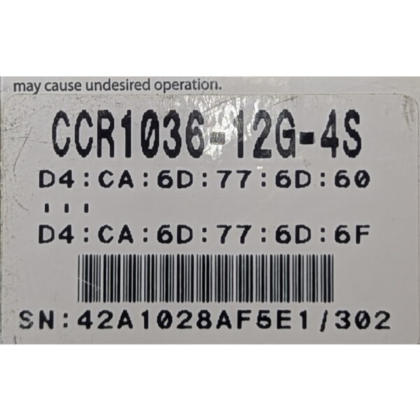 Маршрутизатор CCR1036-12G-4S, Mikrotik