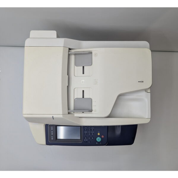 Xerox Workcentre 3615, пробег 158063, печатает, проблема с автоподатчиком, не захватывает листы, возможно, требуется замена роликов.