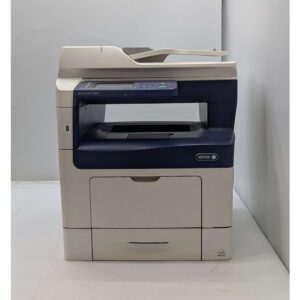 Xerox Workcentre 3615, пробег 158063, печатает, проблема с автоподатчиком, не захватывает листы, возможно, требуется замена роликов.