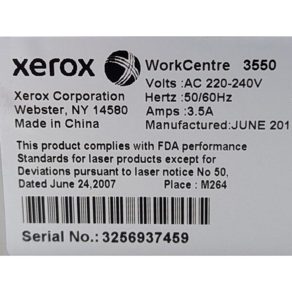 Xerox Workcentre 3550, пробег 316892, при печати возникает ошибка- зависает на этом этапе, не печатает, ошибка сети.