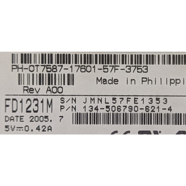 Флоппи-дисковод FDD 0T7587, FD1231M, 134-506790-621-4, NEC, Dell Dimension 4400