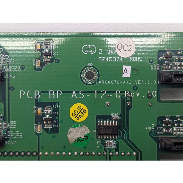 Backplane PCB BP AS12-0, RoHS