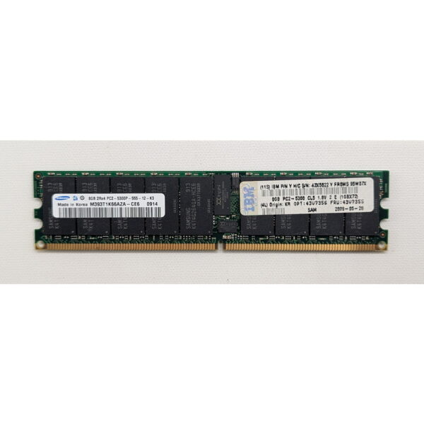 Модуль памяти M393T1K66AZA-CE6, Samsung, DDR2, 8Gb, 5300, REG, ECC