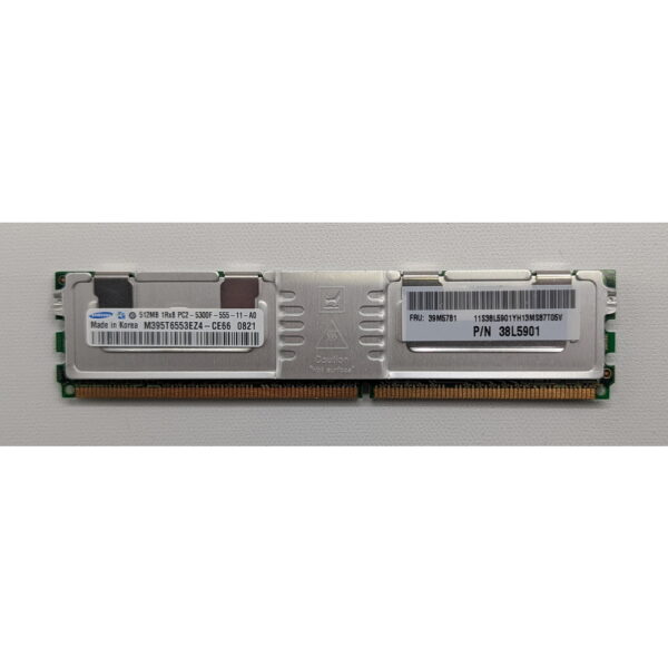 Модуль памяти M395T6553EZ4-CE6, 38L5901, 39M5781, Samsung, DDR2, 512Mb, 5300, REG, ECC