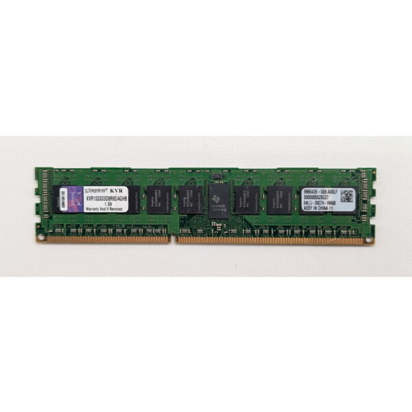 Модуль памяти KVR1333D3D8R9S/4GHB, Kingston, DDR3, 4Gb, 10600R, REG, ECC