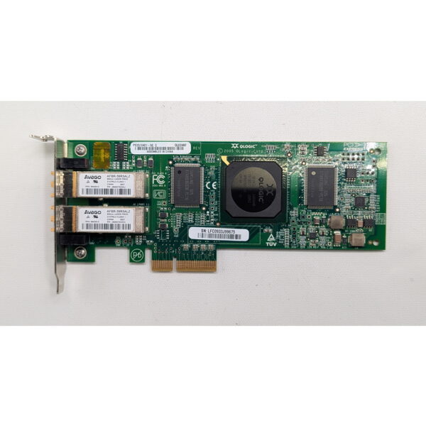 Контроллер Fibre Channel QLE2462, Qlogic, 2 x 4 Гбит/сек, PCIe, HBA