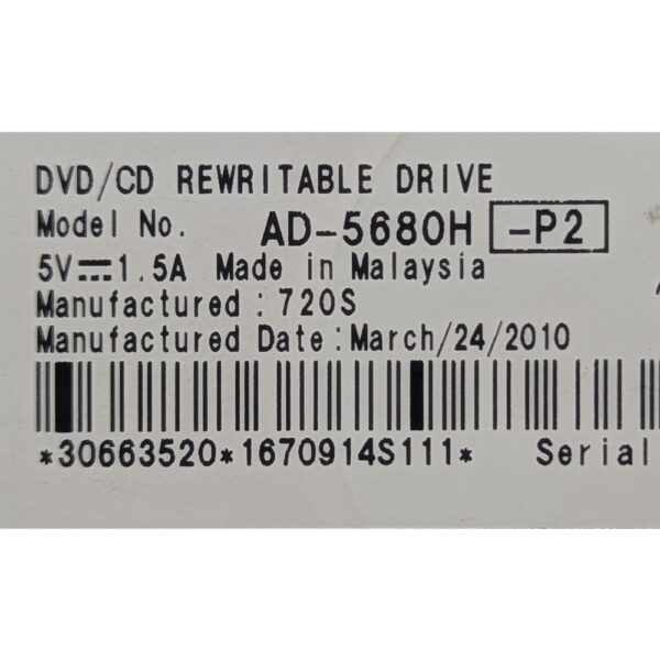 Привод DVD-RW AD-5680H, Sony