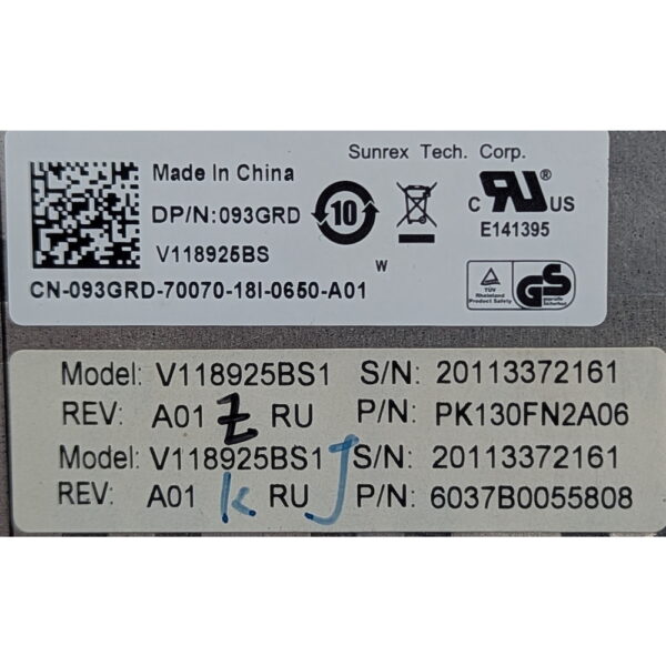 Клавиатура 093GRD, Dell Latitude E5420, E6320, E6330, E6420, E6430