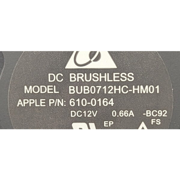 Вентилятор 610-0164, BUB0712HC-HM01, Delta, Apple Mac mini A1347 Mid 2010 Mid 2011 Late 2012 Late 2014