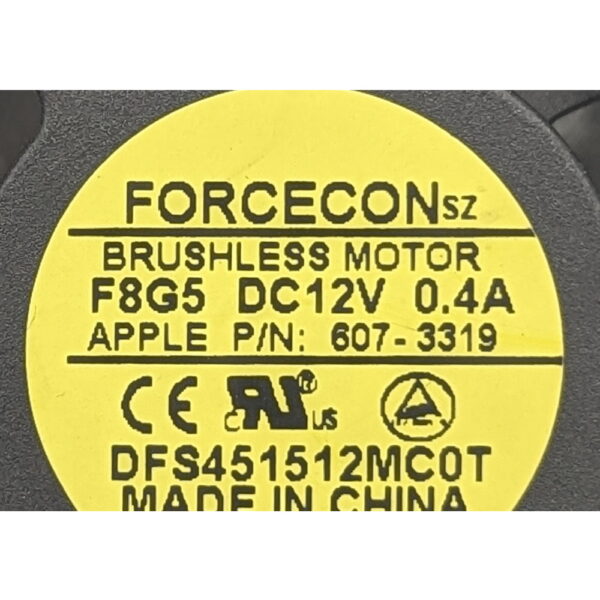 Вентилятор 607-3319, DFS451512MC0T, forcecon, Apple Mac mini A1283 Early 2009 Late 2009
