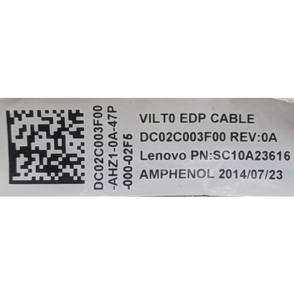 Шлейф матрицы SC10A23616, DC02C003F00, Lenovo ThinkPad T440s, T450s