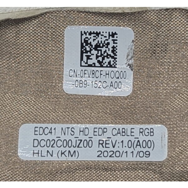 Шлейф матрицы 0FV8CF, DC02C00JZ00, Dell Latitude E5400, E5401, E5402, E5405